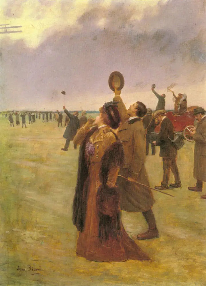 Wright-tyyppisen kaksitasoisen lentokoneen sulka - Jean Béraud