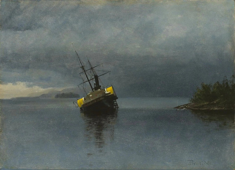 Ankon hylky Loringin lahdella, Alaskassa - Albert Bierstadt