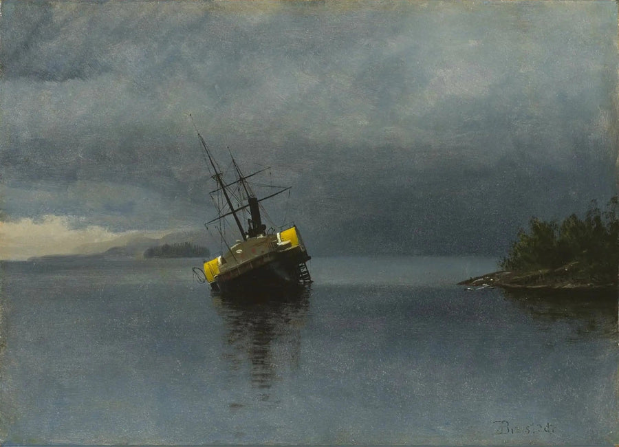 Ankon hylky Loringin lahdella, Alaskassa - Albert Bierstadt