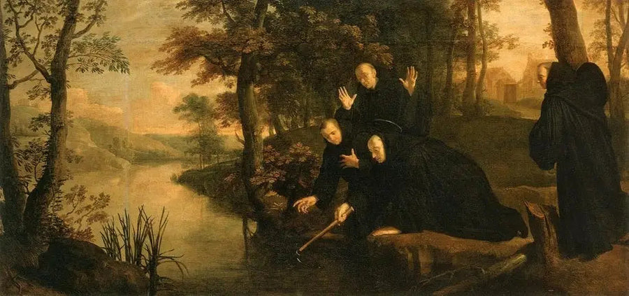 Benoîtin elämän jaksot: Kirveen kiinnitetty varteen - Philippe de Champaigne