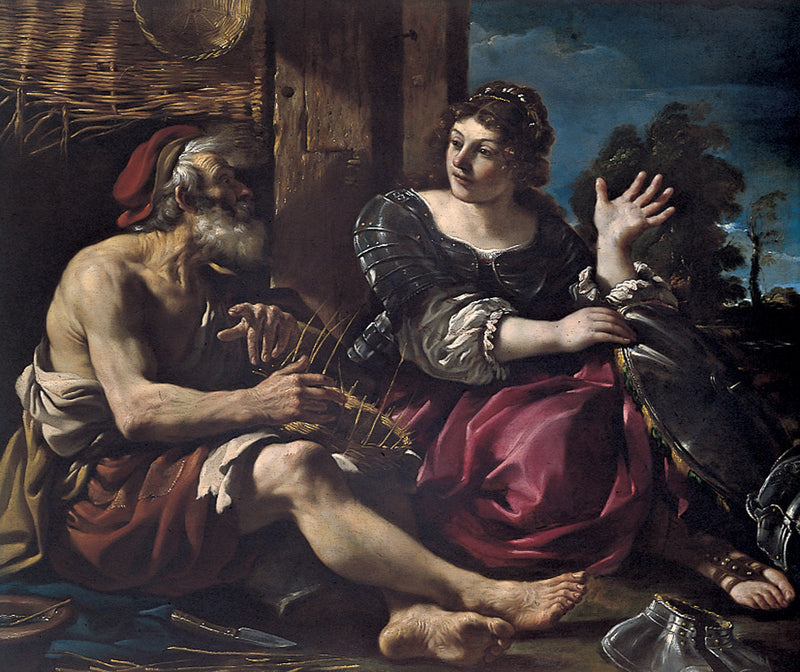 Erminia ja paimen - Guercino