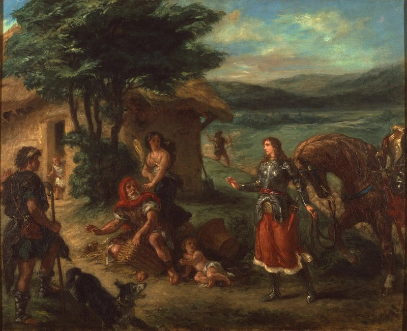Erminia ja paimenet - Eugène Delacroix