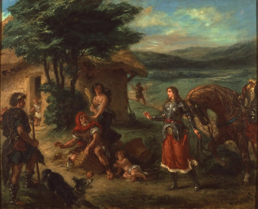 Erminia ja paimenet - Eugène Delacroix