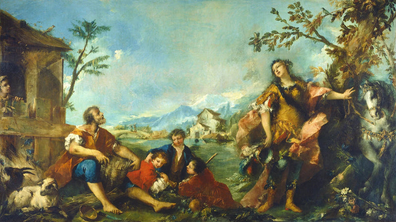 Erminia ja paimenet - Francesco Guardi