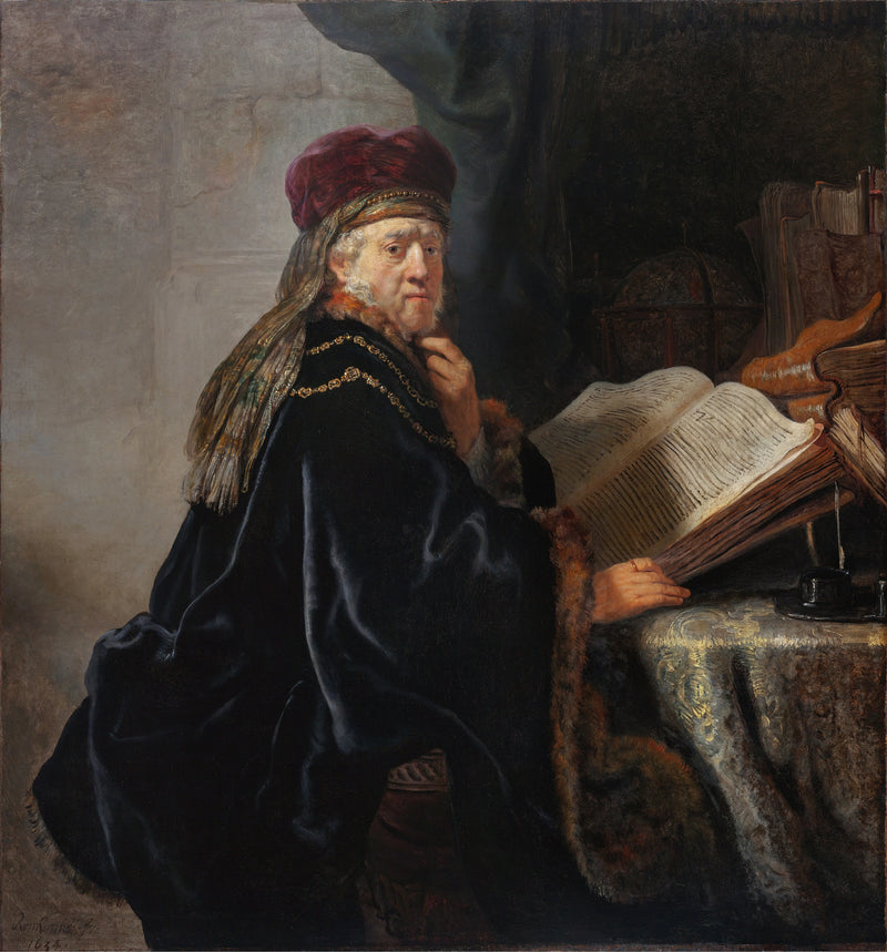 Oppinut toimistossaan - Rembrandt