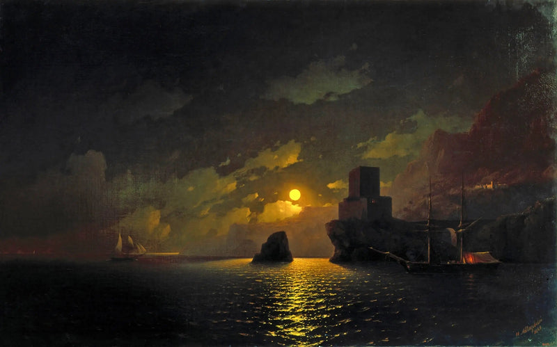 Venäläinen lentoryhmä Sebastopolin lahdella - Ivan Aïvazovski