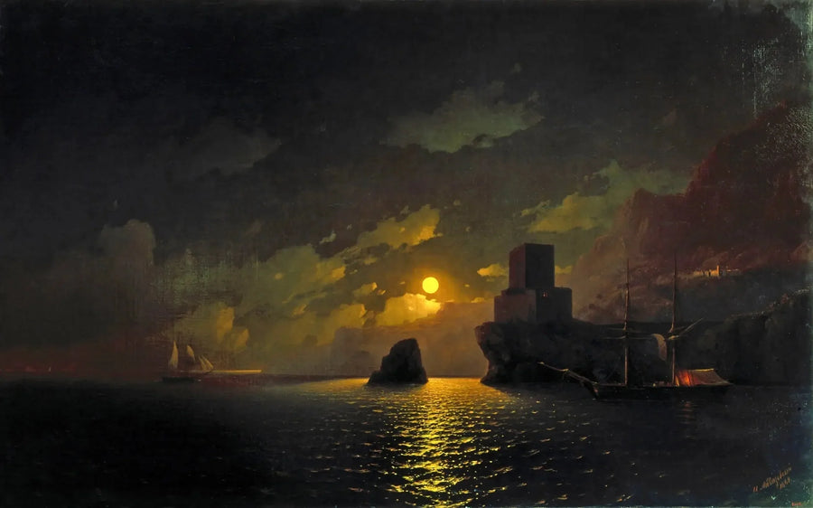 Venäläinen lentoryhmä Sebastopolin lahdella - Ivan Aïvazovski