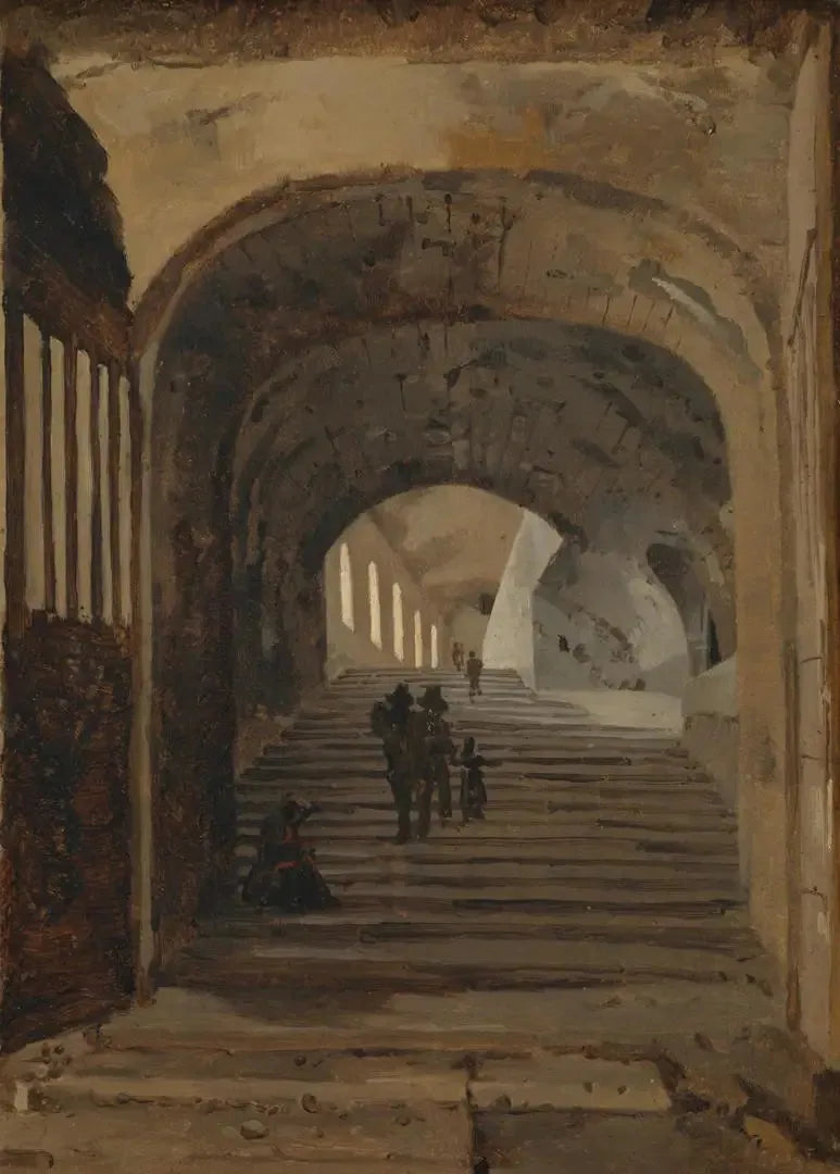Mäkeneen villan portaat, Tivoli - Jean-Baptiste Camille Corot