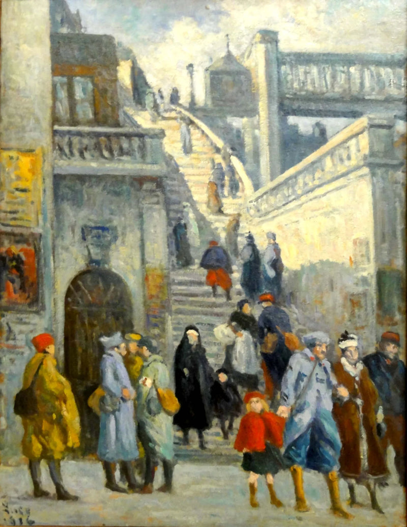 Alsacen kadun portaat - Maximilien Luce