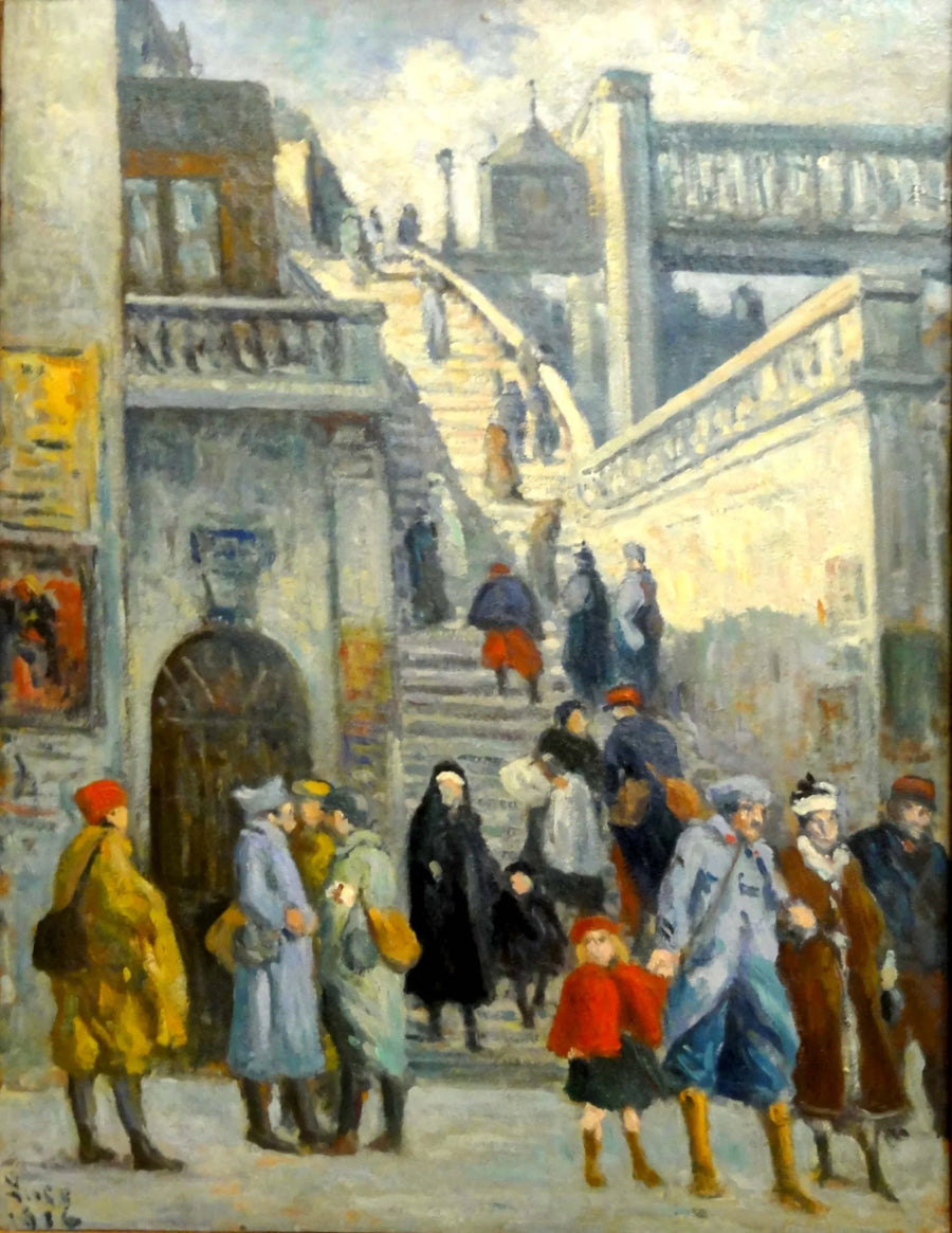 Alsacen kadun portaat - Maximilien Luce