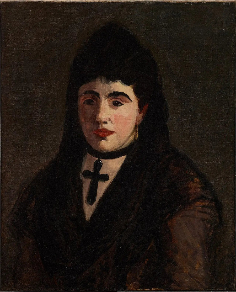 Espanjalainen Mustan Ristin äärellä - Édouard Manet