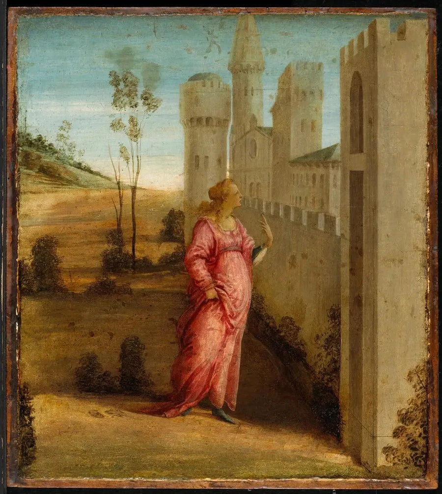 Esther porteilla palatsin ovilla - Filippino Lippi