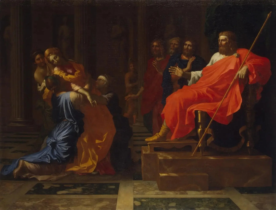 Esteri edessä Assuérukselle - Nicolas Poussin
