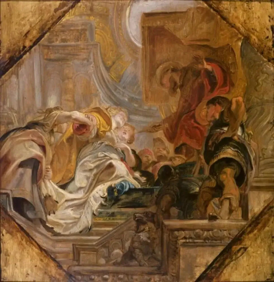 Esterin edessä Assuérus - Peter Paul Rubens