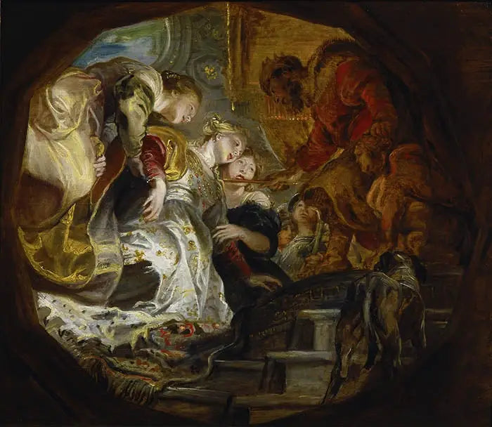 Esterin edessä Assuérus - Peter Paul Rubens