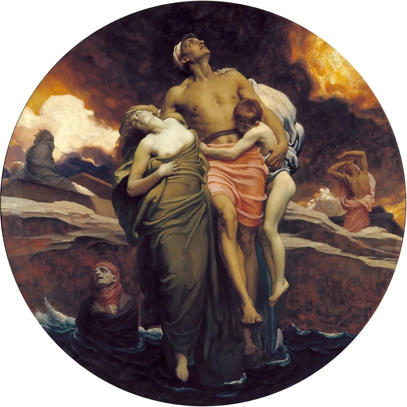 Ja meri palautti kuolleet, jotka olivat sen sisällä - Frederic Leighton