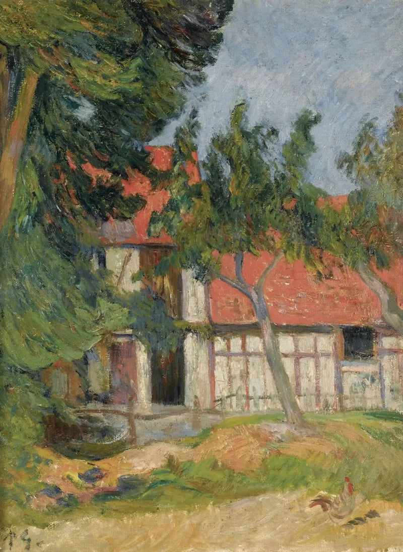 Tallin lähellä Dieppe I, tai Mökki Normandiassa II - Paul Gauguin