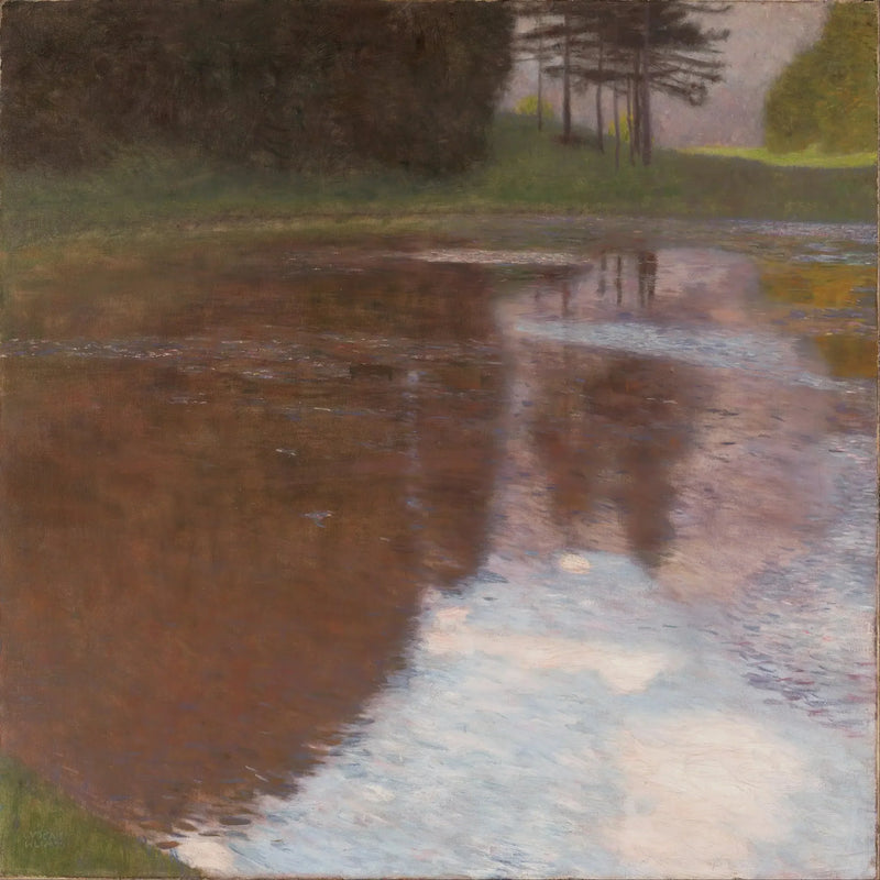 Rauhallinen lampi - Gustav Klimt