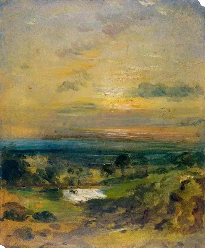 Branch Hillin lampi, ilta - John Constable