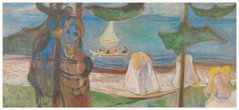 Halaukset rannalla (Frise Linde) - Edvard Munch