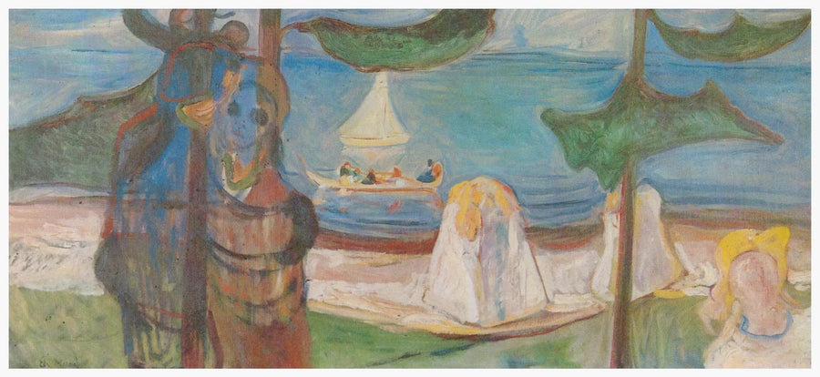 Halaukset rannalla (Frise Linde) - Edvard Munch
