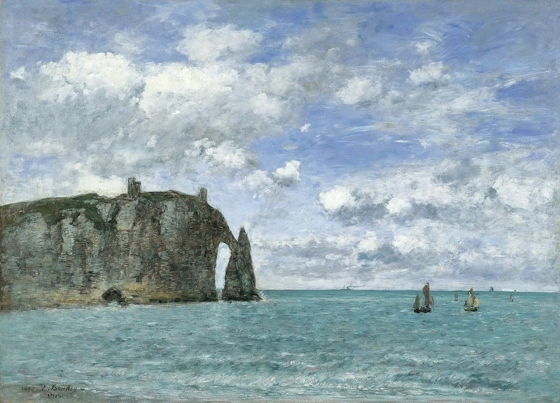 Étretat. Avalin kallio - Eugène Boudin