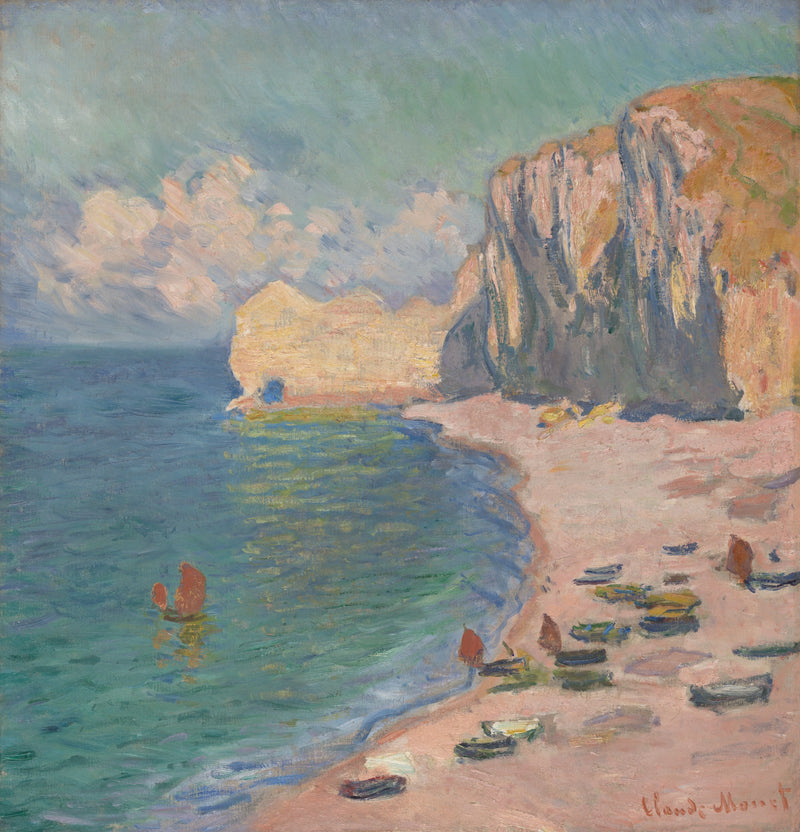 Étretat, ranta ja Amont W1012 - Claude Monetin kallio