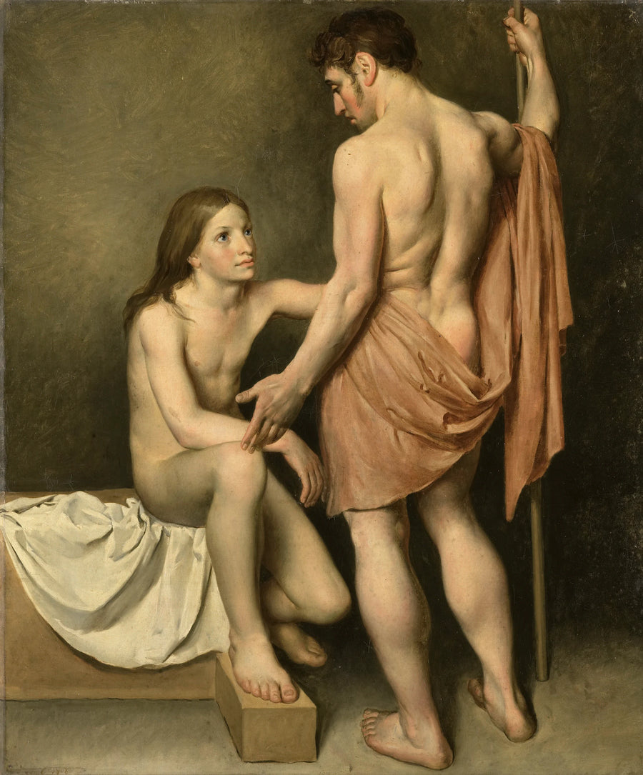 Étude à l'Académie d'un homme et d'une femme - Woutherus Mol