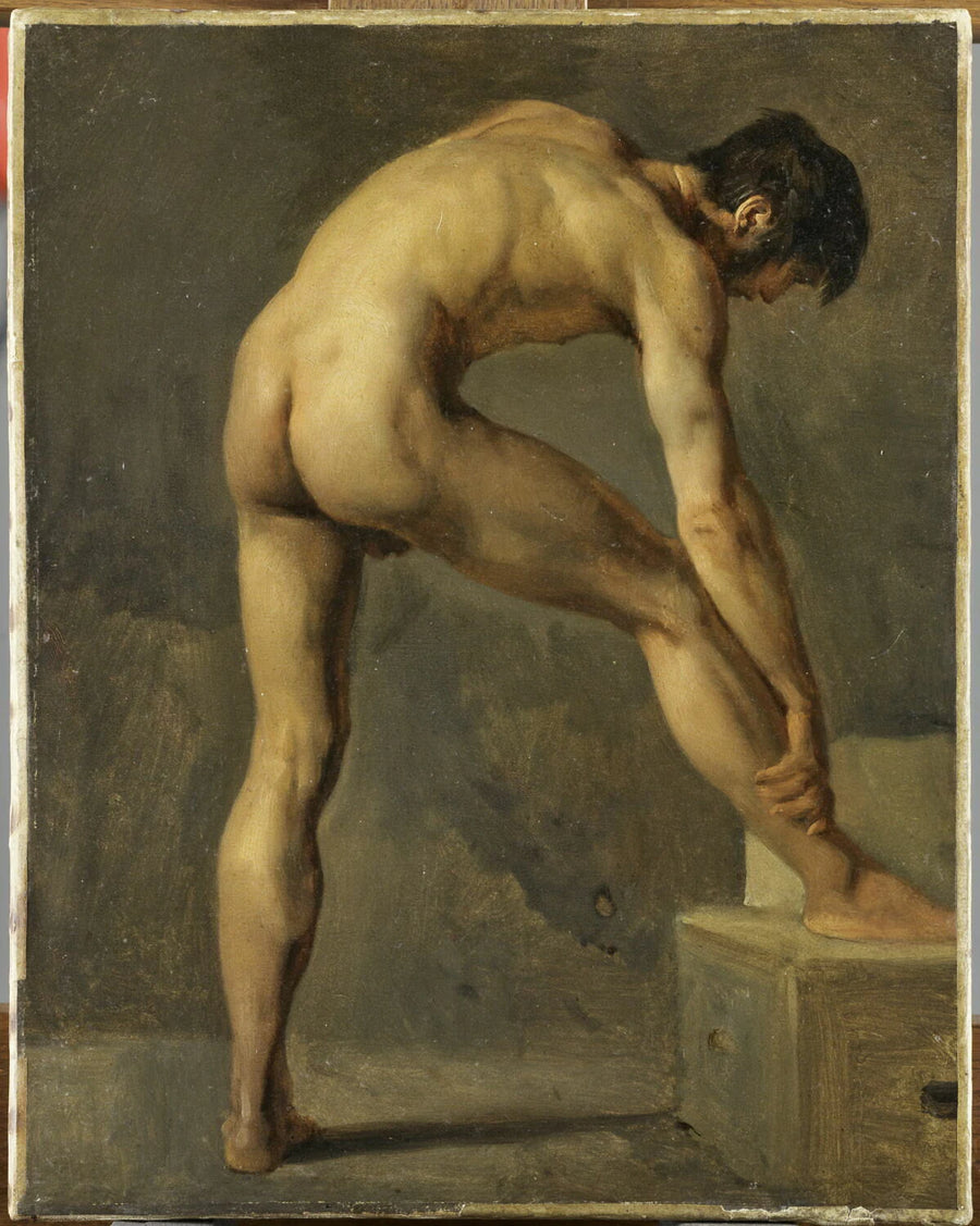 Étude d'homme. Académie - Achille Etna Michallon