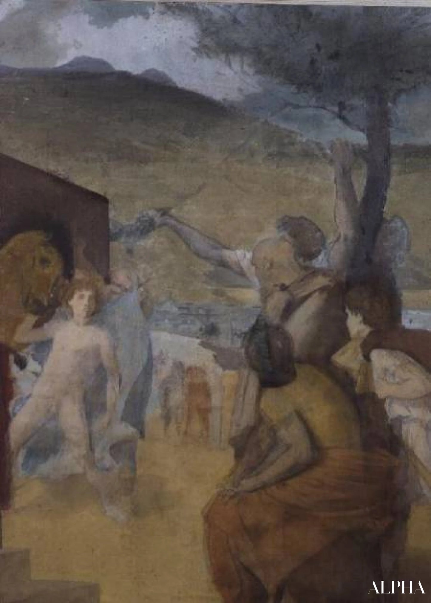"Tutkimus klassisesta maalauksesta - Edgar Degas - Korkealaatuiset taulujen ja maalauksien reproduktiot"