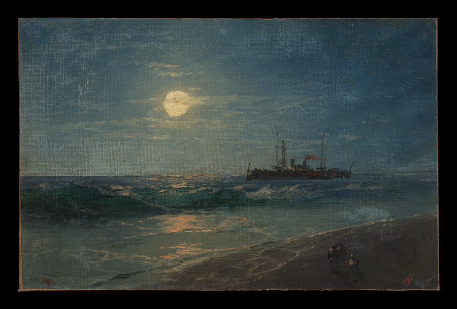 Expédier au clair de lune - Ivan Konstantinovich Aivazovsky (Hovhannes Aivazian)