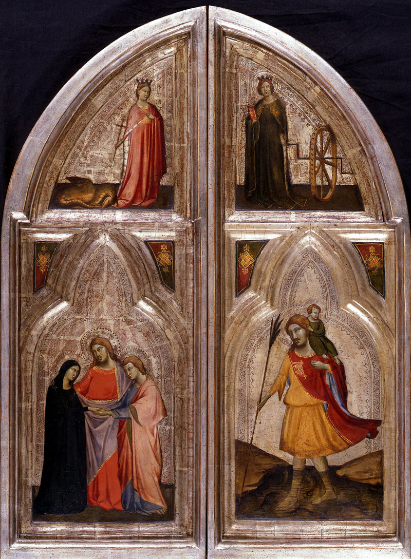 Triptykin ulkopuoli - Taddeo Gaddi