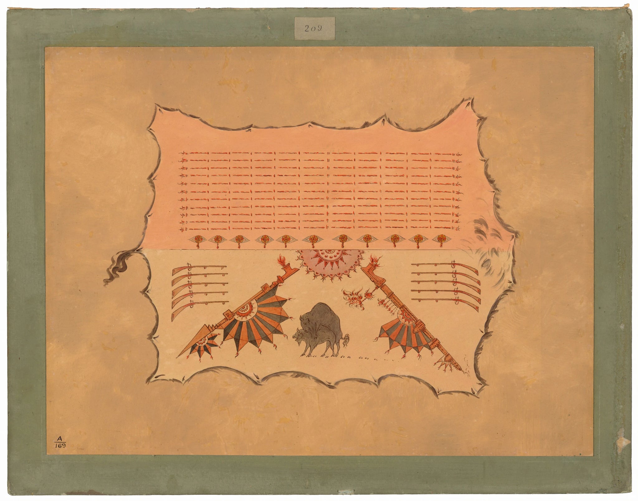 Fac-similé d'une robe Omaha - George Catlin