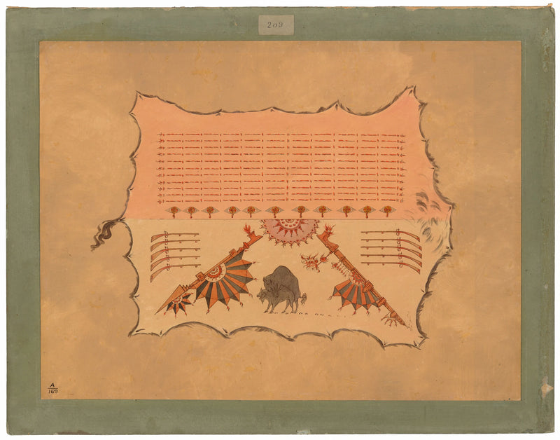 Fac-similé d'une robe Omaha - George Catlin