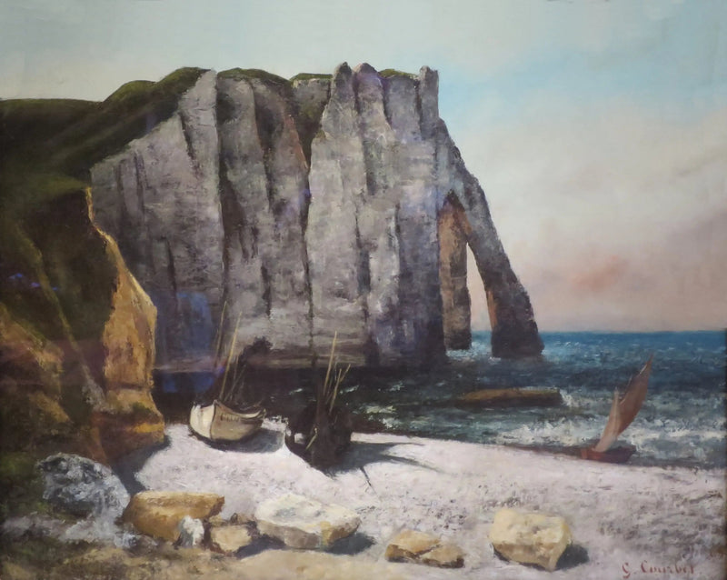 Étretatin kallio ja Porte d'Aval - Gustave Courbet