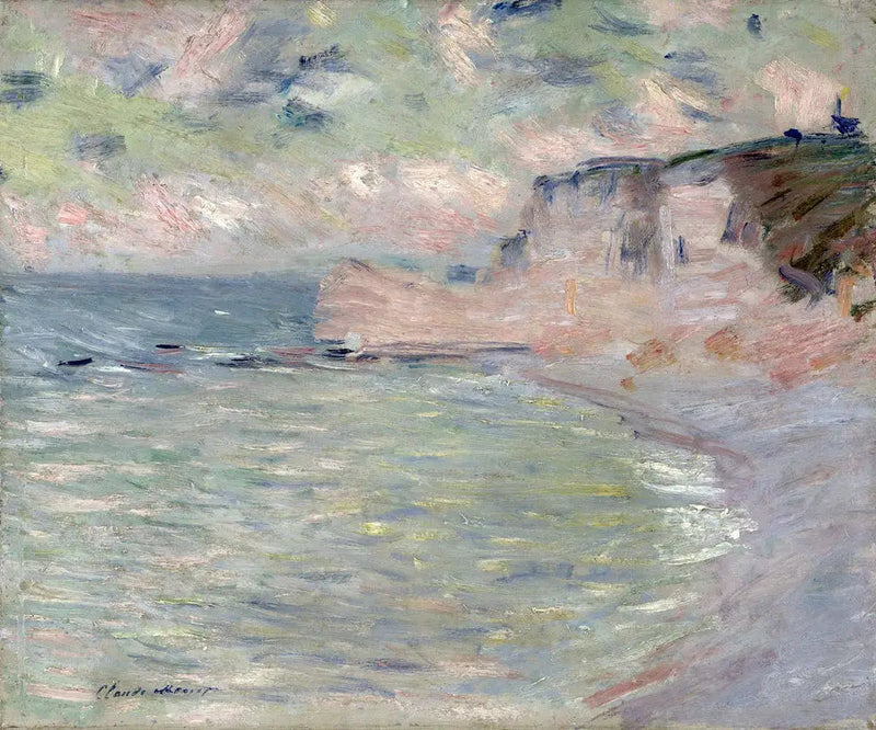 Jyrkänne ja Amontin portti, aamun vaikutelma - Claude Monet