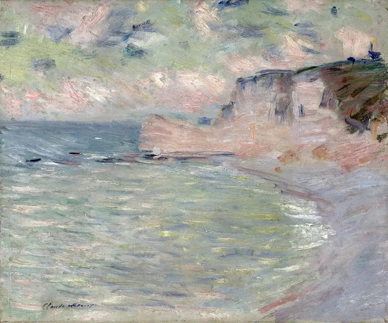 Jyrkänne ja Amontin portti, aamun vaikutelma - Claude Monet