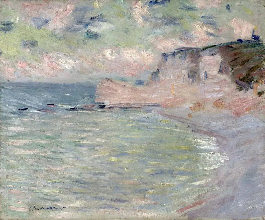 Jyrkänne ja Amontin portti, aamun vaikutelma - Claude Monet