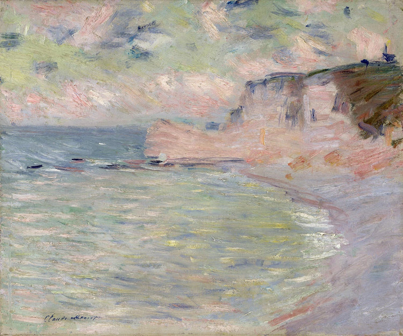 Cliff ja Porte d'Amont, aamutehoste W1011 - Claude Monet