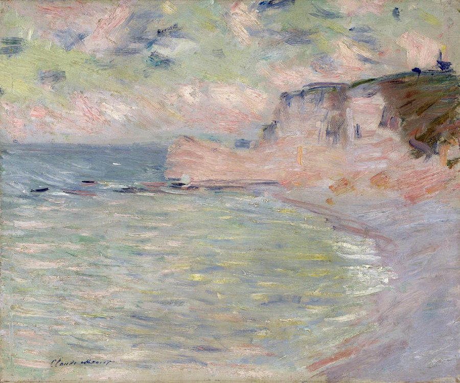 Cliff ja Porte d'Amont, aamutehoste W1011 - Claude Monet