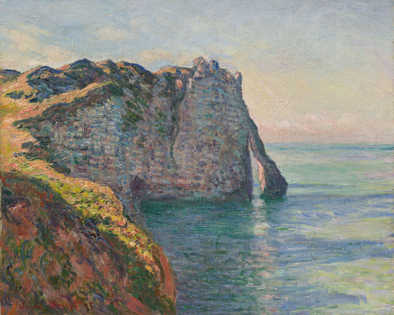 Porte d'Aval huipulta katsottuna W1018 - Claude Monet