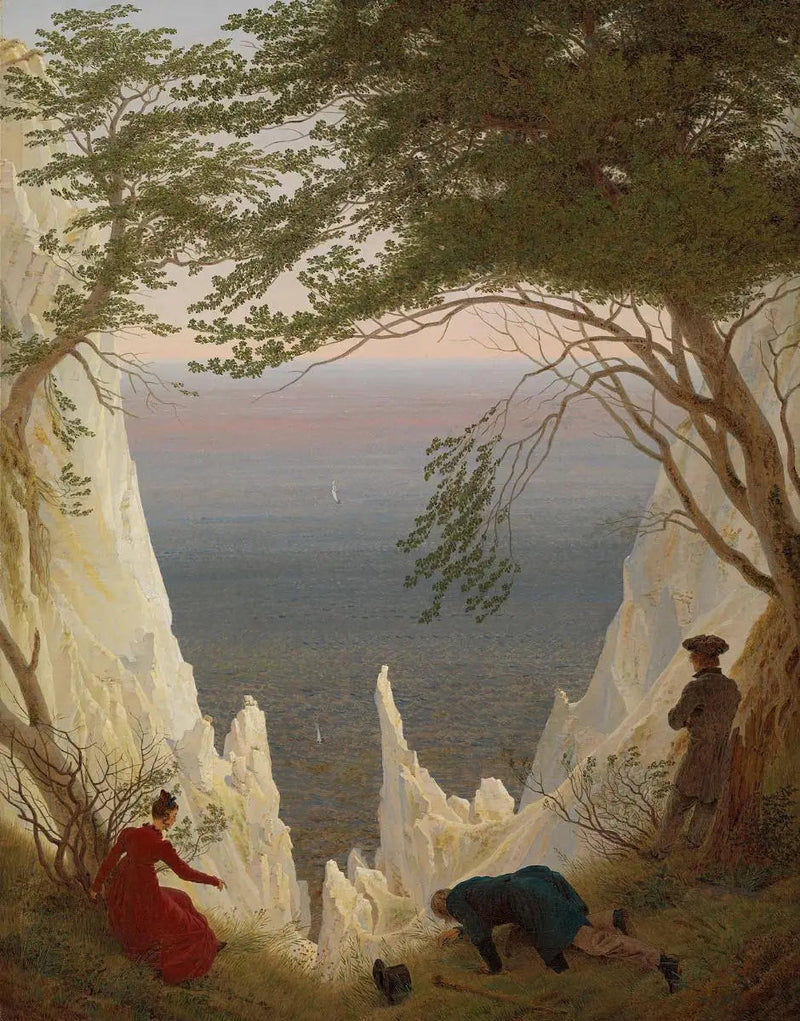Kalliot Rügenin saarella - Caspar David Friedrich