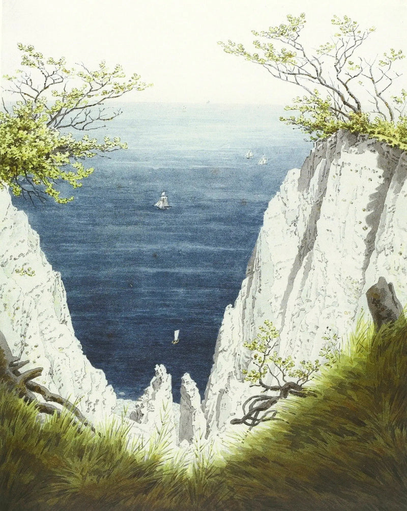 Kalliot Rügenin saarella - Caspar David Friedrich