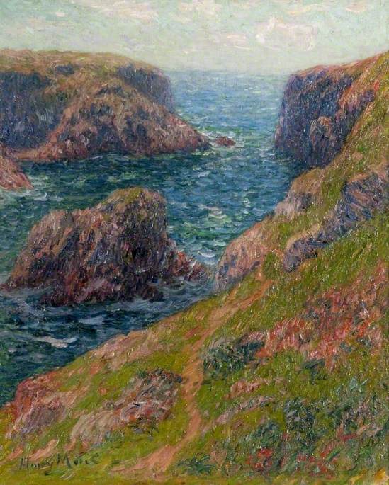 Port-Domois'n jyrkänteet, Belle-Île - Henry Moret