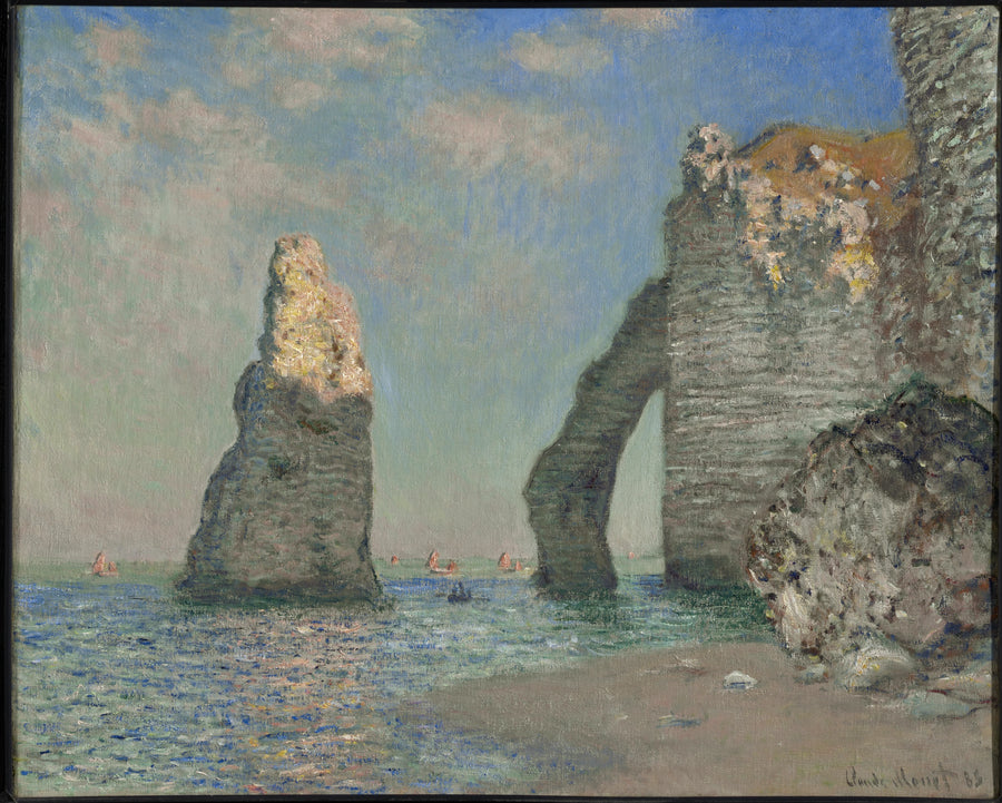 Kalliot Étretatissa - Claude Monet