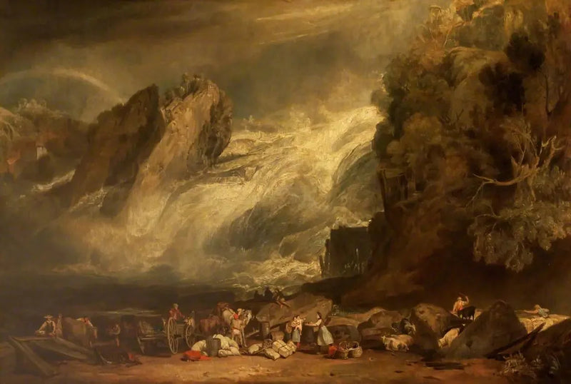 Reinin putoukset Schaffhausenissa - J. M. W. Turner