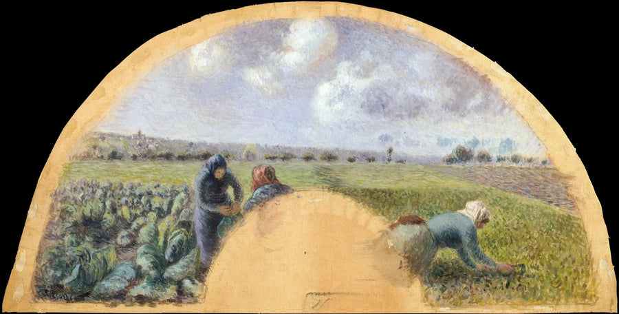Tuulettimen kiinnitys: Kaalinpoimijat - Camille Pissarro