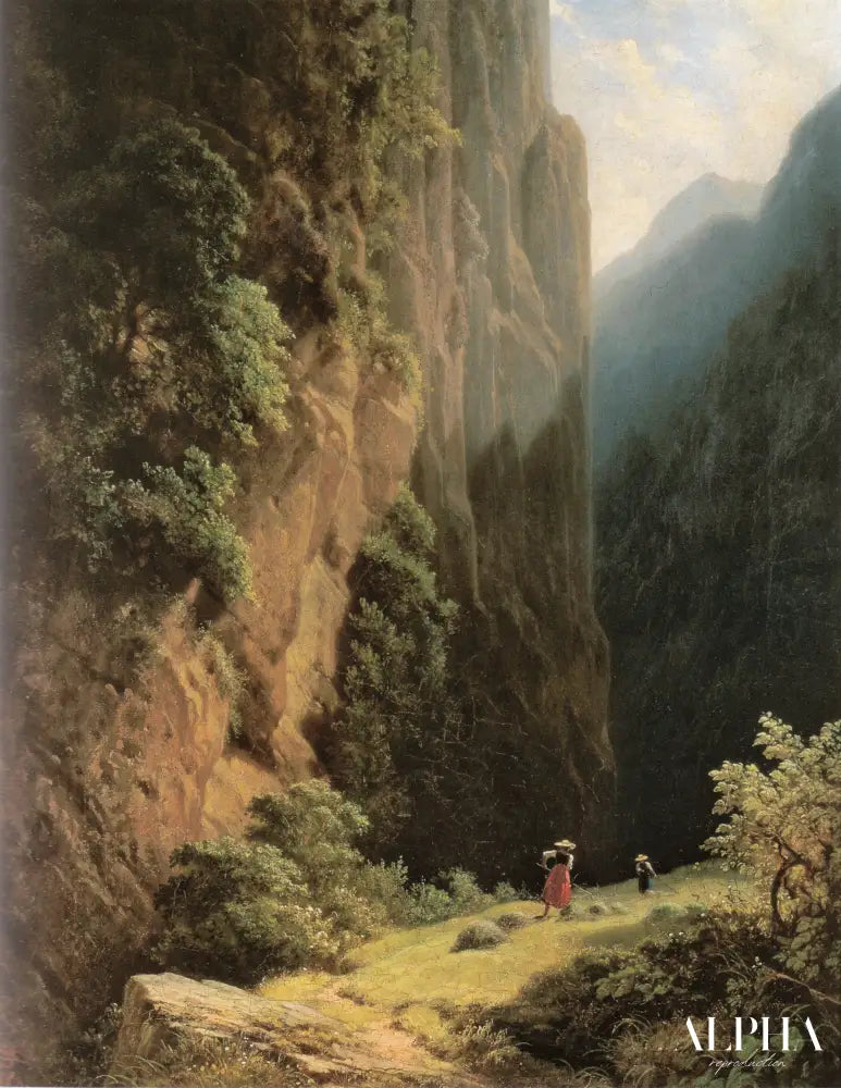 Faucheuses dans la montagne - Carl Spitzweg - Reproductions de tableaux et peintures haut de gamme