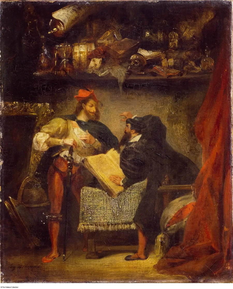 Faust ja Méphistofeles - Eugène Delacroix