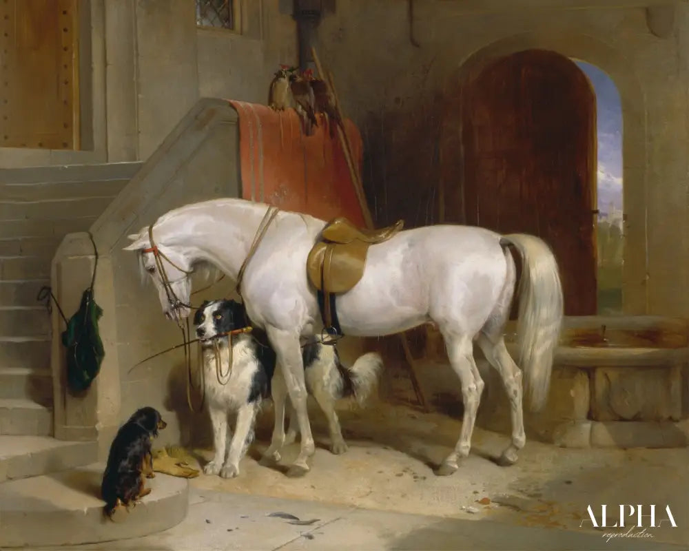 Favourites, la propriété de S.A.R. le prince George de Cambridge - Edwin Landseer - Reproductions de tableaux et peintures haut de gamme